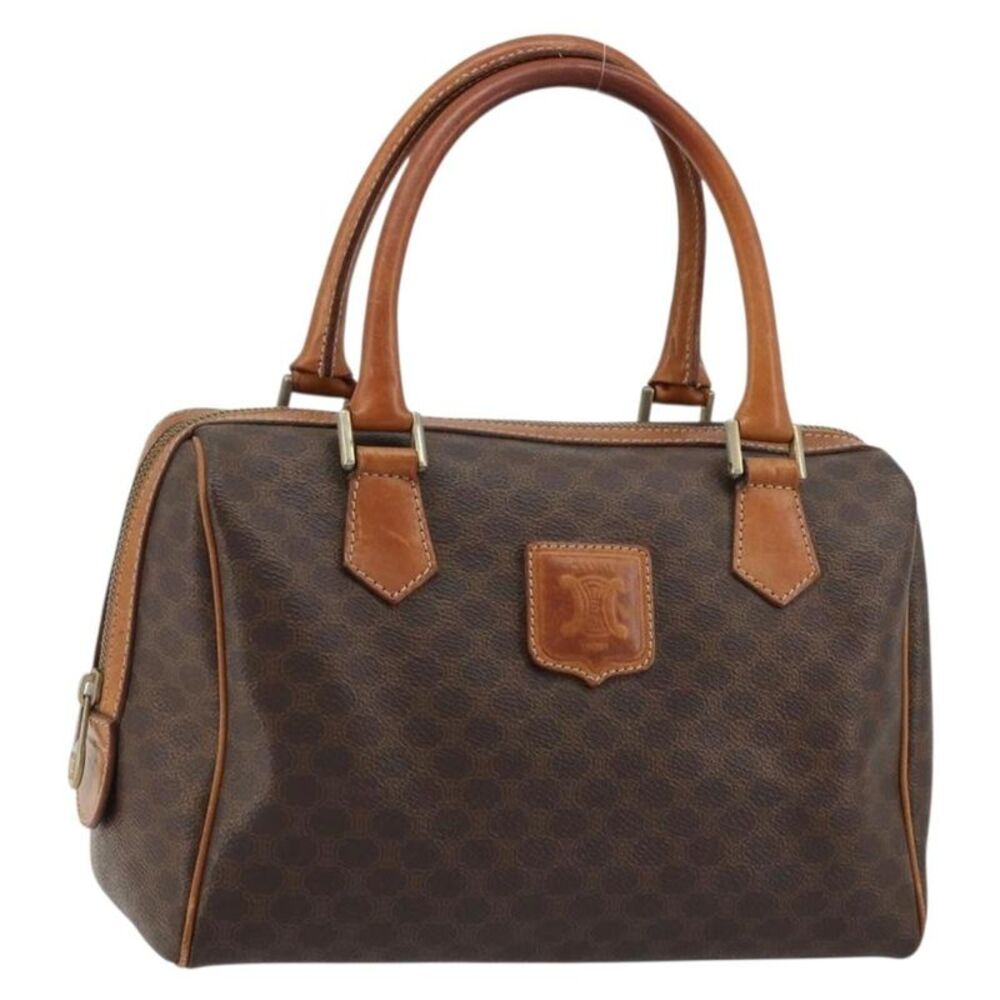 Celine Vintage Triomphe Handbag Canvas Brown Canvas Handbag - Picture 16 of 16